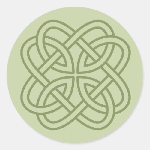 Sage Green Irish Celtic Love Knot Envelope Seals