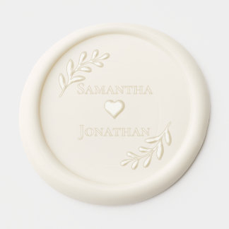 Sage Green Ivory Eucalyptus Wedding Wax Seal Sticker