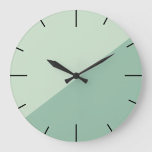 Sage green large clock