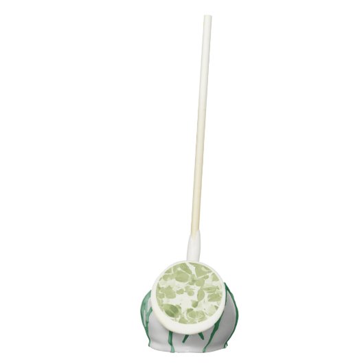 Sage Green Leaf Garden Party Cake Pops (Front)
