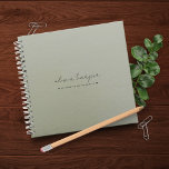 Sage Green Letters To My Daughter Memory Keepsake Notebook at Zazzle