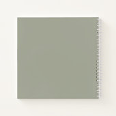 Sage Green Letters to My Daughter Memory Keepsake Notebook (Back)