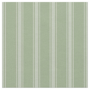 Sage Green & Light Gray Green Stripes Fabric