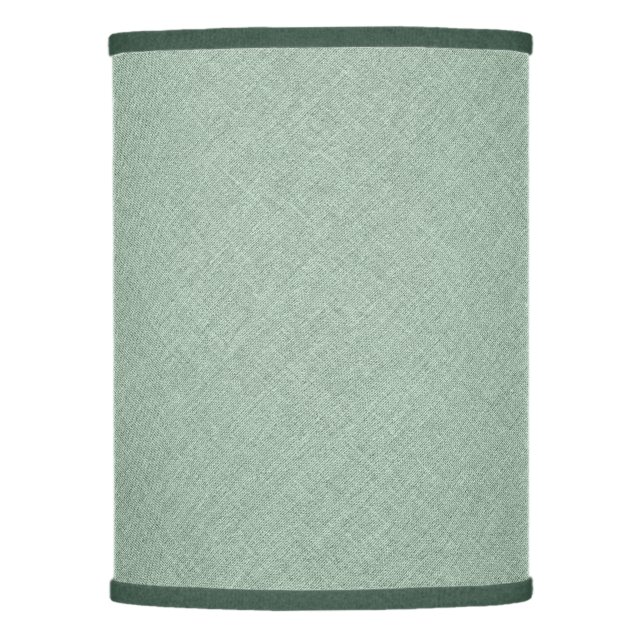 Sage Green Linen Texture Print Lamp Shade (Front)