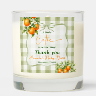 Sage Green Little Cutie Baby Shower Decor Scented Candle