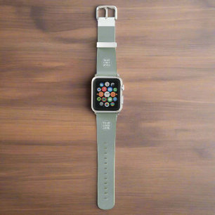 Sage Green Logo l Professional Branded Business  Apple Watch Band