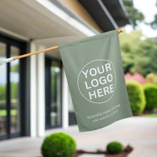 Sage green logo l Professional Business Promo House Flag