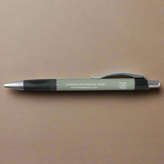 Sage Green Logo l Promotional Branded Business  Pen (Creator Uploaded)