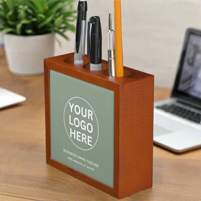 Sage Green Logo l Promotional Business Branded  Desk Organizer (Creator Uploaded)
