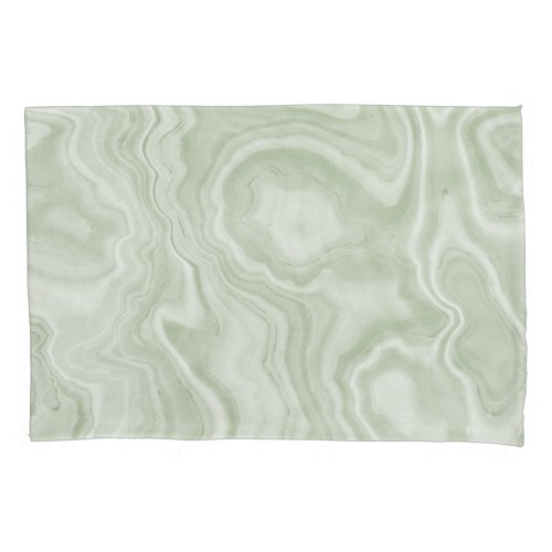 Sage Green Marble Pillow Case