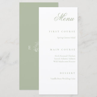 sage green menu