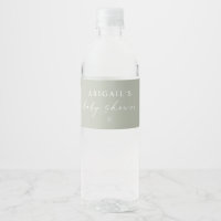 Sage Green Minimalist Baby Shower