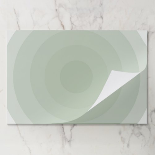 Sage Green Minimalist Circle Gradient  Paper Pad