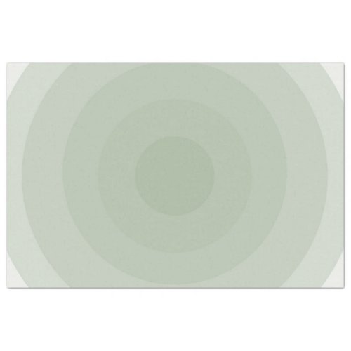 Sage Green Minimalist Circle Gradient   Tissue Paper