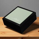Sage Green Minimalist Modern Monogram Elegant Gift Box<br><div class="desc">Introducing our Sage Green Minimalist Modern Monogram Elegant Collection: Elevate your aesthetic with serene sophistication and timeless elegance. Our collection showcases minimalist designs in a tranquil sage green hue, complemented by refined monograms tailored to your personal style. From polished stationery to versatile accessories, each piece in our collection is meticulously...</div>