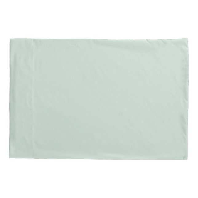 Sage Green Minimalistic Pillow Case (Back)