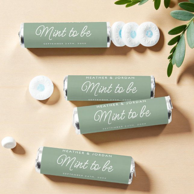 Sage Green Mint To Be Wedding Favors Mints (Creator Uploaded)
