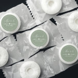 Sage Green Mint To Be Wedding Minimalist Simple Life Saver® Mints<br><div class="desc">Freshen up your wedding with these Sage Green "Mint to Be" Minimalist Favors. Featuring a soft, natural sage green design and clean typography, these Life Savers mints add a subtle, elegant touch to your celebration. Perfect for modern, boho, or garden-themed weddings, these simple yet thoughtful favors are ideal for placing...</div>