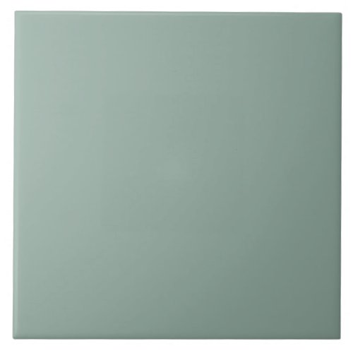 Sage Green Modern Minimal Solid Color Ceramic Tile