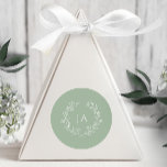 Sage Green Monogram Wedding Classic Round Sticker<br><div class="desc">Seal your invitations and express gratitude with our Sage Green Monogram Wedding Stickers. Perfect for envelope seals or favor labels,  these stickers feature the monogram and classic elegance,  adding a final touch of sophistication to your wedding stationery.</div>