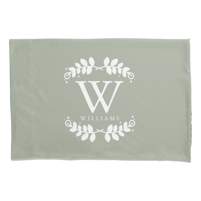 monogrammed pillow cases