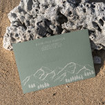 Sage Green Mountain Pine Tree Outdoor Wedding Envelope<br><div class="desc">Sage Green Mountain Pine Tree Minimalist Outdoor Wedding Invitation Envelope. Celebrate your special day with this elegant and beautiful wedding invitation design to beautify your special occasion. All the texts are pre-arranged for you to personalize easily and quickly with your own details.</div>
