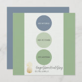 Teal Mint Gray Beige & Pink Color Palette Card