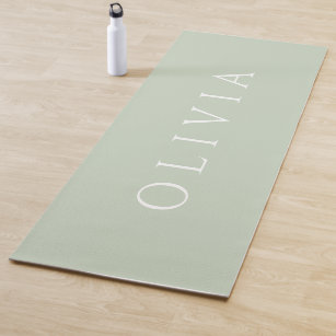 Mocha Latte Brown, Earthy Neutral Solid Color Yoga Mat | Zazzle
