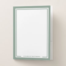 Sage Green Name Monogram