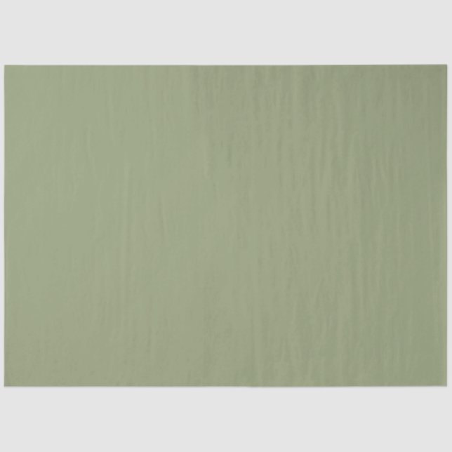 Sage Green Neutral Elegant Solid Color Tissue Paper (Front)