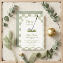 Sage Green New to the Golf Club Baby Shower