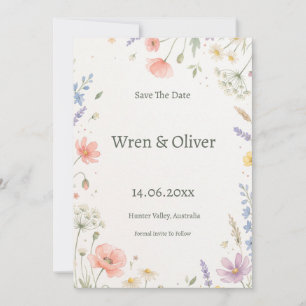 Sage Green Olive Save the Date