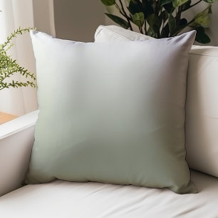 Sage Green Ombre Throw Pillow