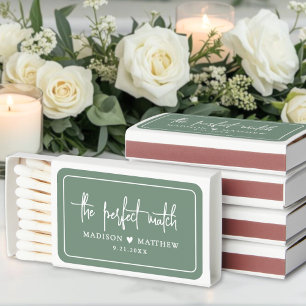 Sage Green Perfect Match Custom Wedding Favors