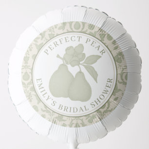 Sage Green Perfect Pear Bridal Shower Balloon