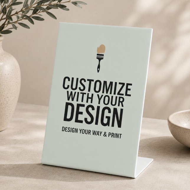 Sage Green Personalized Blank Display Sign  (Creator Uploaded)