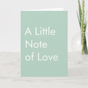 Sage Green Personalized Quote Modern Minimalist Card