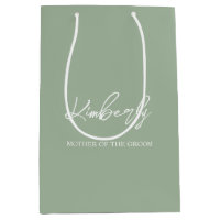Sage Green Personalized Wedding Party Name
