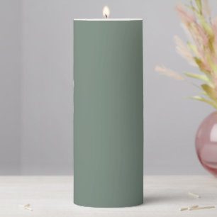Sage Green Pillar Candle