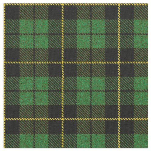 Sage green plaid yellowblack stripe fabric