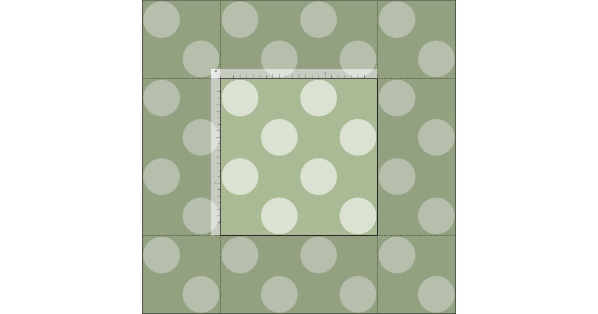 Sage Green Polka Dot Pattern Fabric