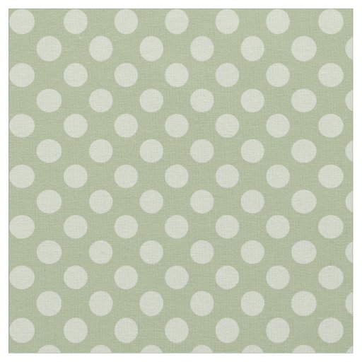 sage green polka dot fabric