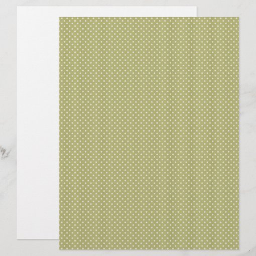Sage Green Polka Dot Print Scrapbook Paper Zazzle