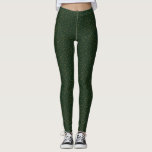 Sage Green Polka Dots Modern Pattern Leggings