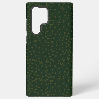 Sage Green Polka Dots Modern Pattern Samsung Galaxy S22 Ultra Case