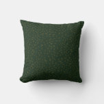 Sage Green Polka Dots Modern Pattern Throw Pillow