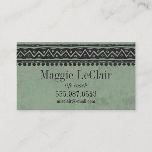 Sage Green Professional Appointments Business Card
