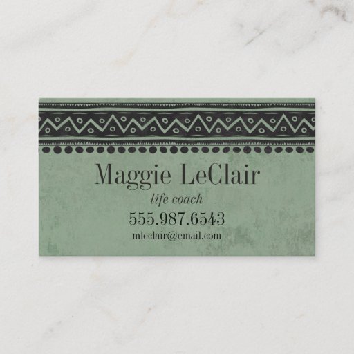 Customizable Sage Green Professional Appointments Business Card