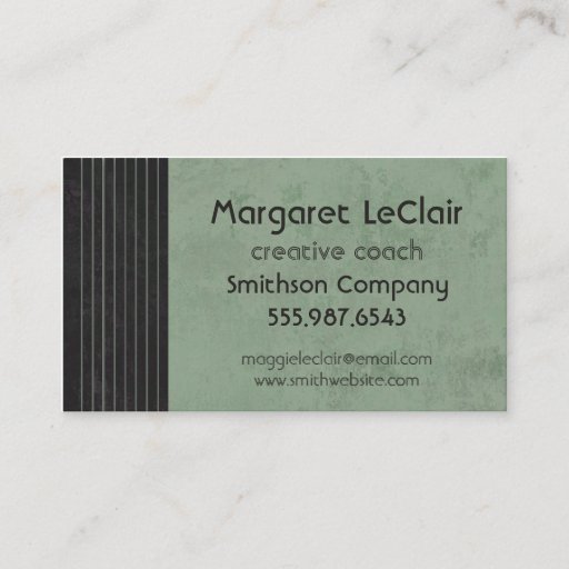Customizable Sage Green Professional / Creative Business Card
