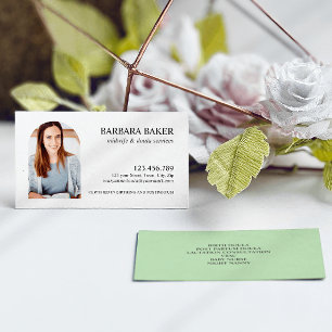 Sage Green Professional Midwife Doula Photo Arch Business Card
